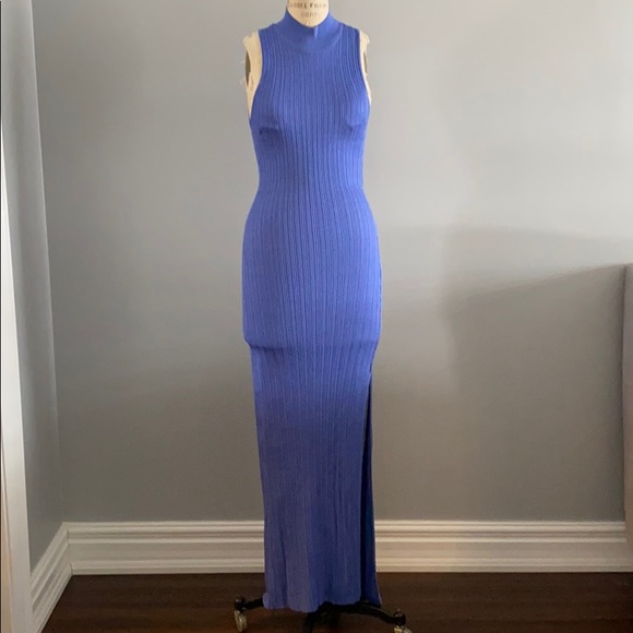Zara Dresses | Zara Knit Maxi Dress With Side Slit | Poshmark